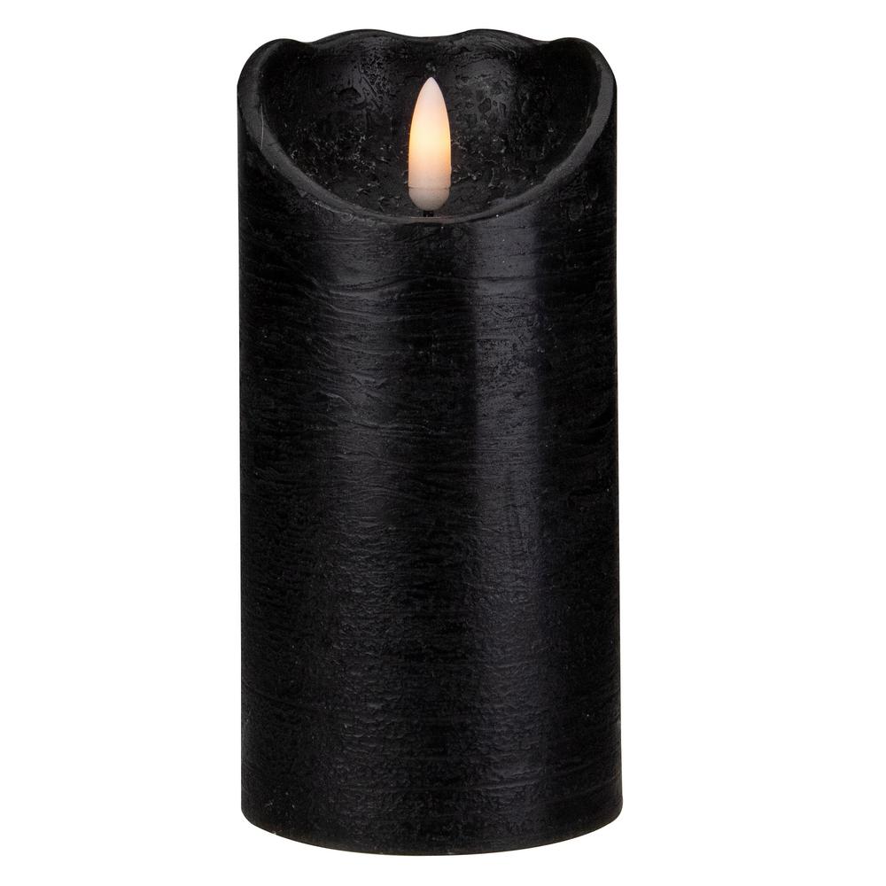 Northlight 6 in. Black Flameless Battery Operated Halloween Candle (1Count)34336941 The Home