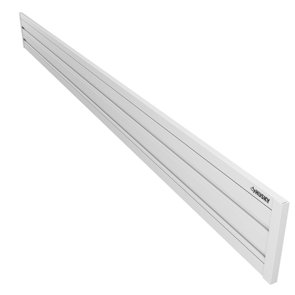 Husky 7.94 in. H x 50.0 in. W Slat Wall Panel Kit in White (2Piece)80234HWPK The Home Depot