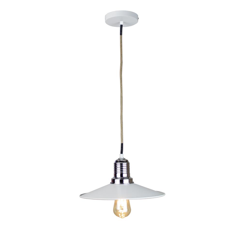 Eqlight Ixtab 1 Light White Pendant With Rope Cord Eqlight Ixtab 1 Light White