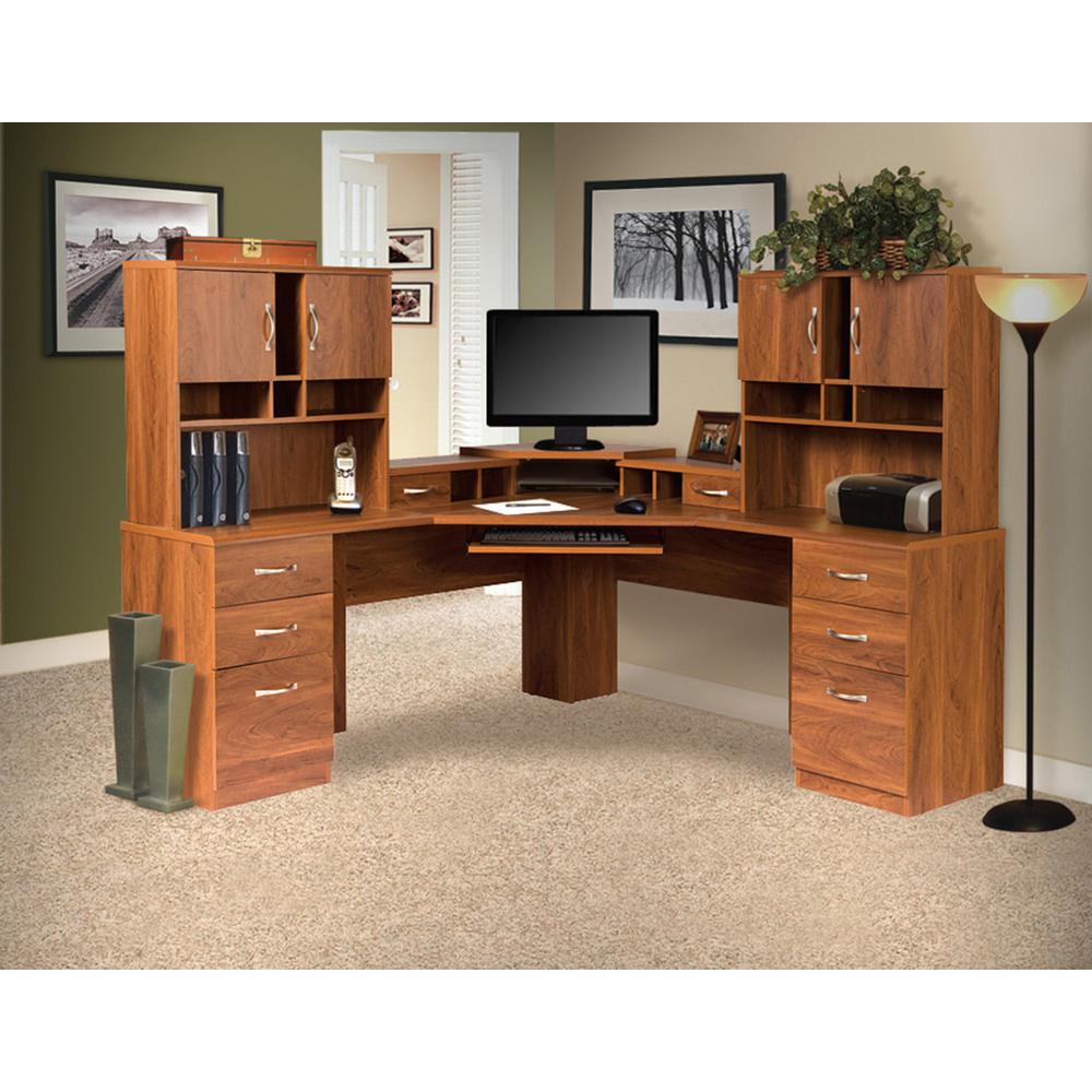 Os Home And Office Furniture Corner Desk With Monitor Platform