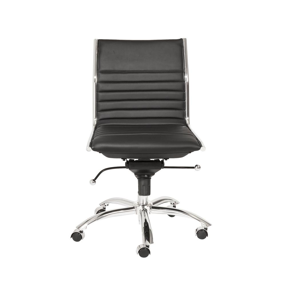 Eurostyle Dirk Black Armless Low Back Office Chair 01266blk The Eurostyle Dirk Black Armless Low Back Office Chair 01266blk The Home Depot