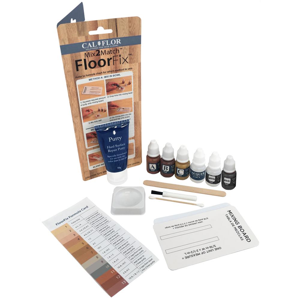 Calflor Floorfix Wood And Laminate Floor Repair Kit Fl49111cf The Home Depot And Laminate Floor Repair Kit