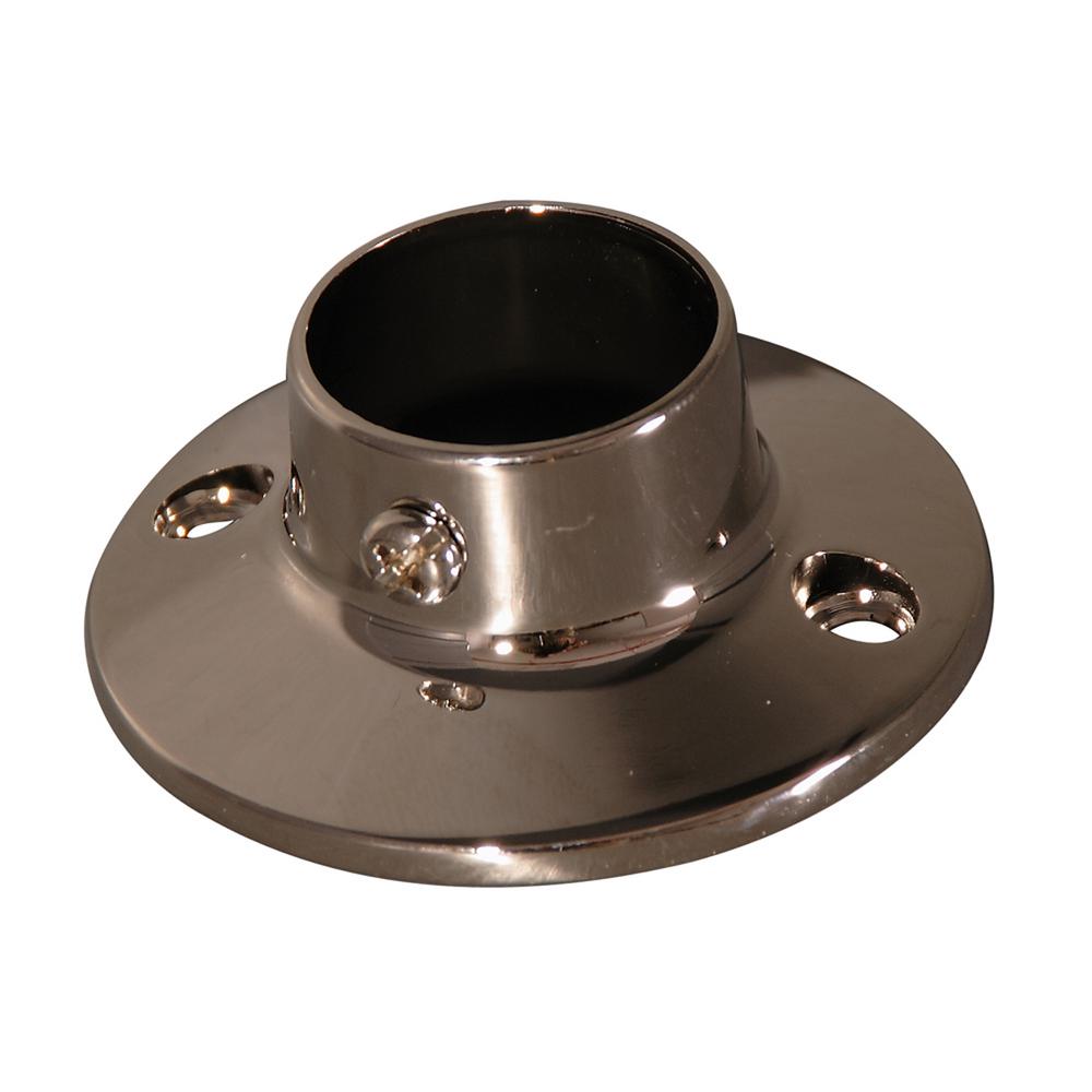 Barclay Products 22/4 in. Heavy Round Shower Rod Flanges in Polished