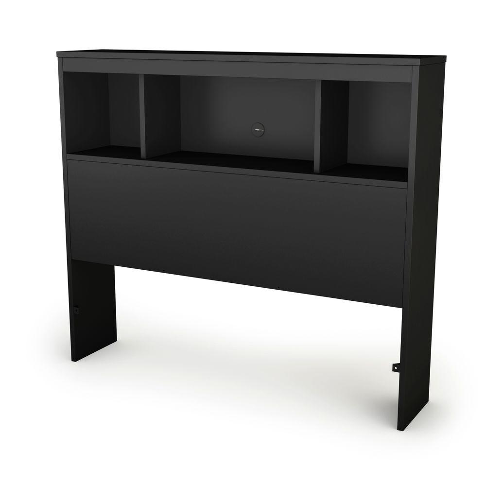 South S Spark Twin Size Bookcase Headboard In Pure Black 3270098 South S Spark Twin Size Bookcase Headboard In Pure Black