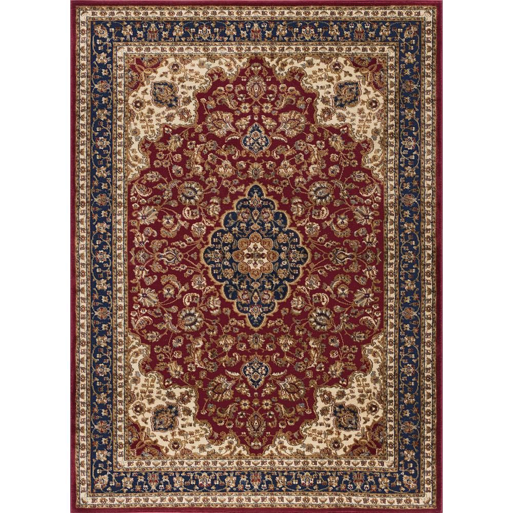 Tayse Rugs Sensation Red 11 ft. x 15 ft. Transitional Area RugSNS4780