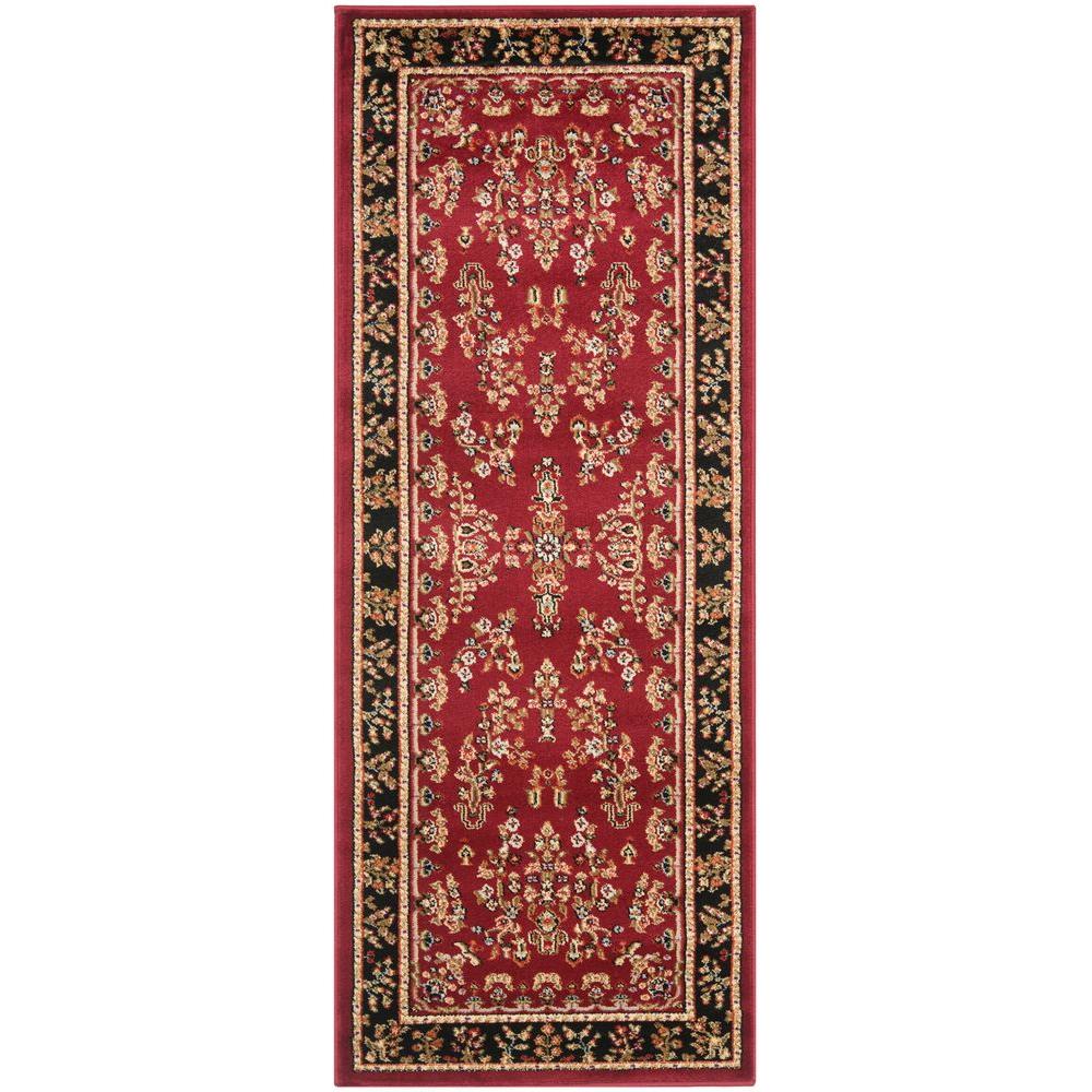 Safavieh Lyndhurst Red/Black 2 ft. x 6 ft. Runner RugLNH331B26 The