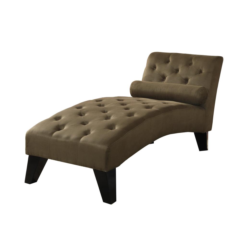 Green Microfiber Chaise Lounge 90022 11gn The Home Depot Undefined Green Microfiber Chaise Lounge