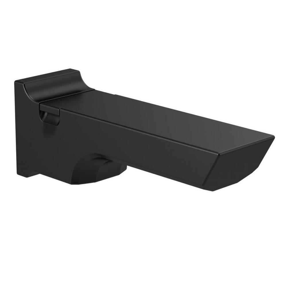 Delta Pivotal 9 In Pull Up Diverter Tub Spout In Matte Black RP90158BL   Rp90158bl Delta Tub Spouts Rp90158bl 64 1000 