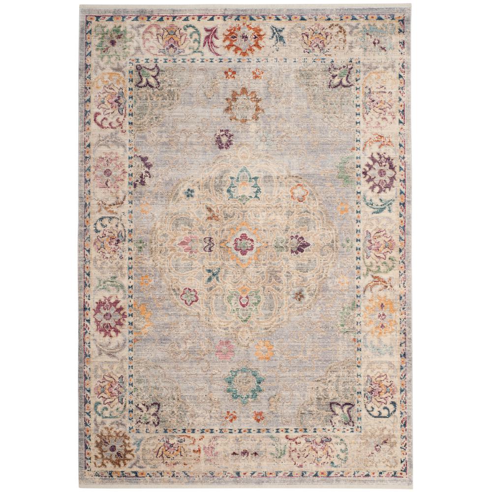 Safavieh Illusion Light Gray Cream 9 Ft X 12 Ft Area Rug Ill710l 9 The Home Depot