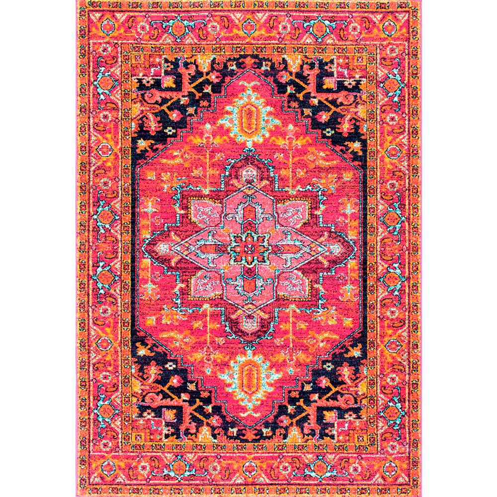 nuLOOM Fancy Persian Vonda Pink 4 ft. x 6 ft. Area RugRZBD32A406