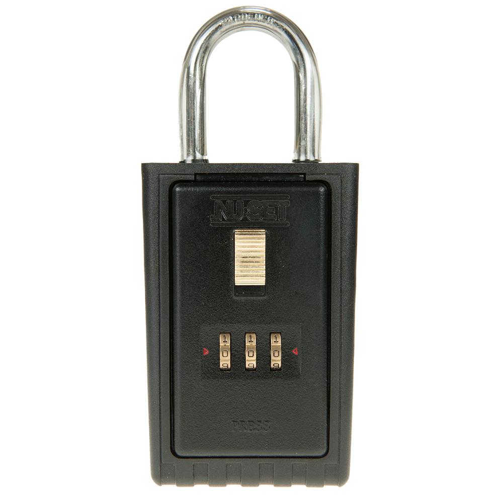 NUSET 3 Digit Numeric Combination Lock Box With Key Locking Shackle 2022 3 The Home Depot