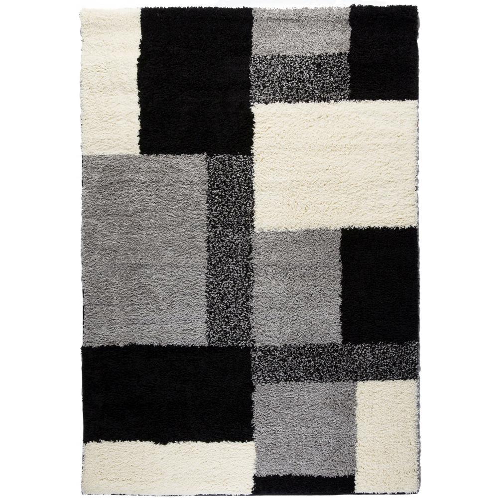 Well Woven Madison Cubes Black 3 Ft X 5 Contemporary Geometric Area Rug