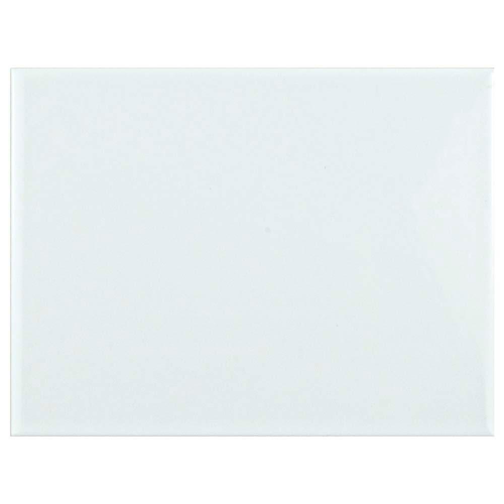 Merola Tile Park Retro White Ice 6 in. x 8 in. Ceramic Wall Tile (9 sq