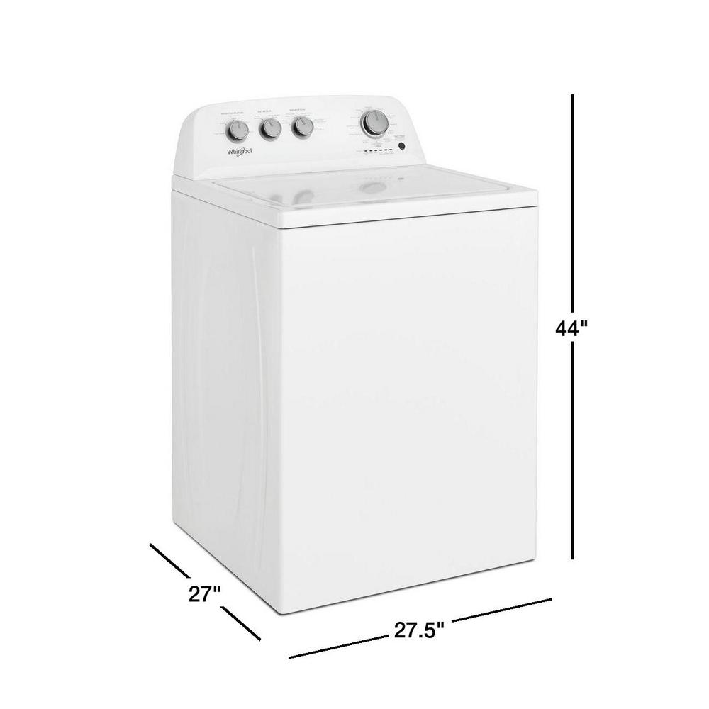 Whirlpool 3.8 Cu. Ft. White Top Load Washing Machine With Soaking ...