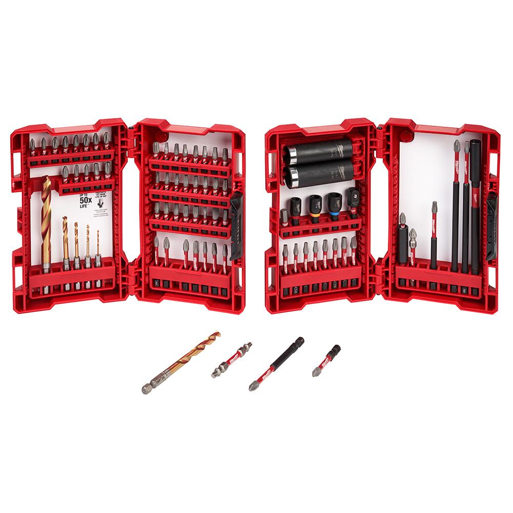 48-32-4030 New Milwaukee Impact Duty Drill And Drive Set 75-Pc
