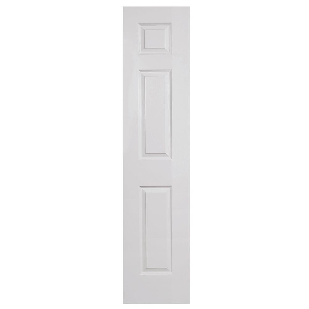 Steves & Sons 18 In. X 80 In. 6-Panel Textured Hollow Core Primed White ...