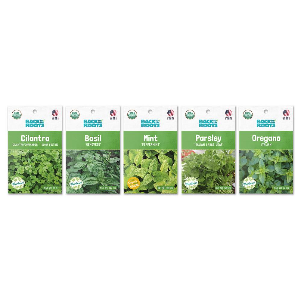 Organic Herb Seeds Organic Seeds The Home Depot