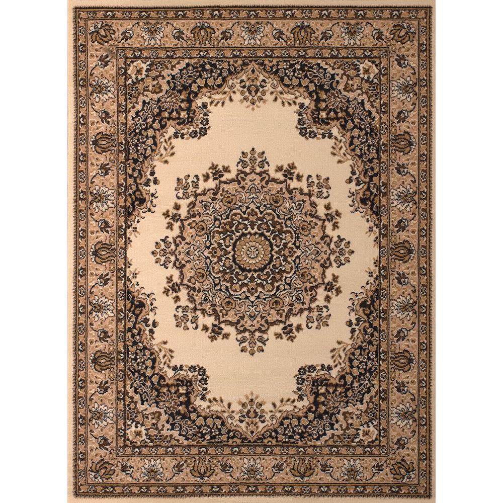 Fl Kerman Ivory 5 Ft X 7 Indoor Area Rug 851 10115 58 The Fl Kerman Ivory 5 Ft X 7 Indoor Area Rug