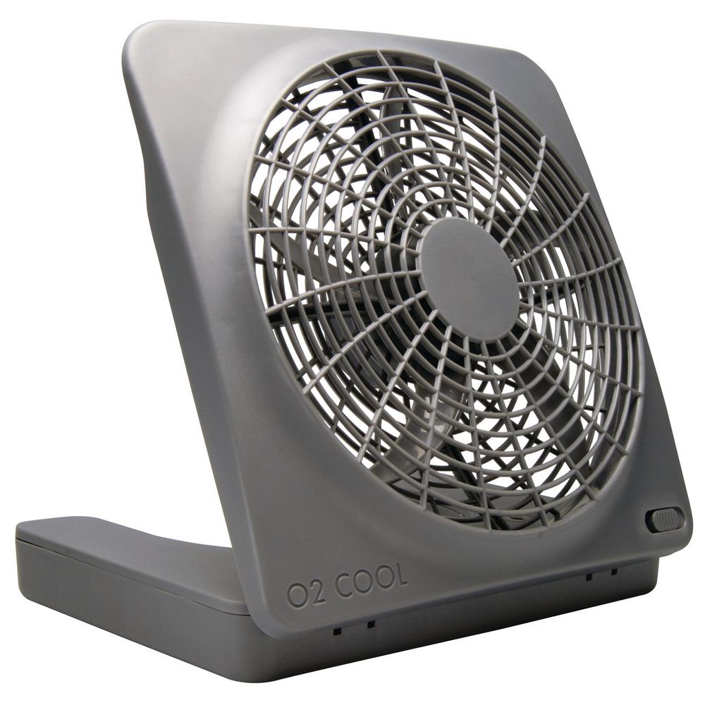 O2cool 10 In Portable Fan With Ac Adapter Battery Powered