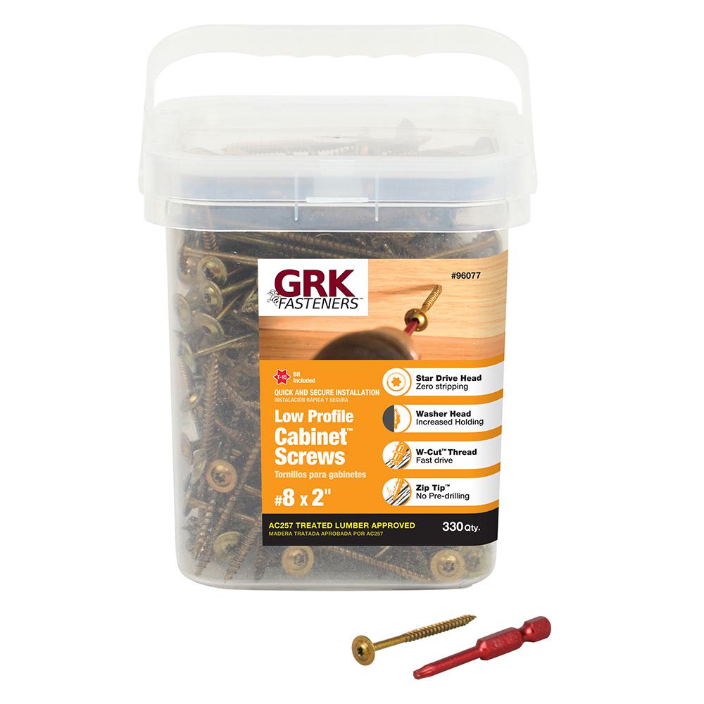 Grk Fasteners 8 X 2 In Star Drive Low Profile Washer Head
