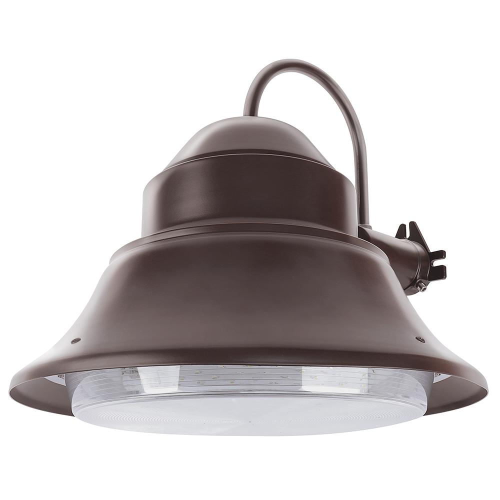 Area Lights Commercial Lighting The Home Depot 50 Watt Bronze Outdoor Integrated Led 13 In Wall Post Mount Security Area