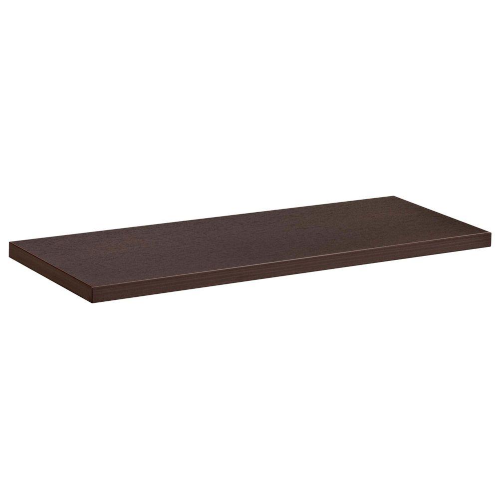 Dolle 32 in. L x 10 in. D Lite Shelf in Espresso55190 The Home Depot