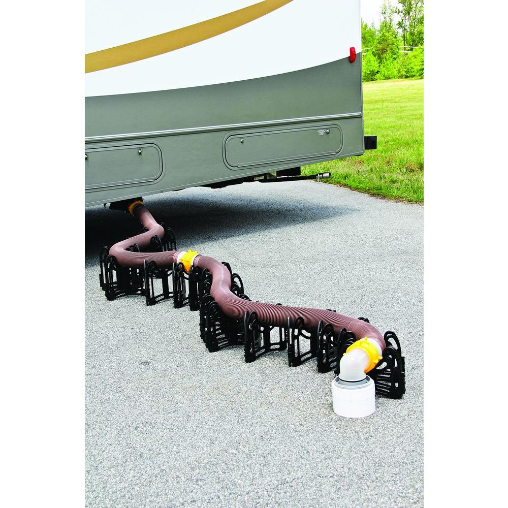 20Ft RV Sewage Hose Kit Swivel Fitting Dump Station Septic ...