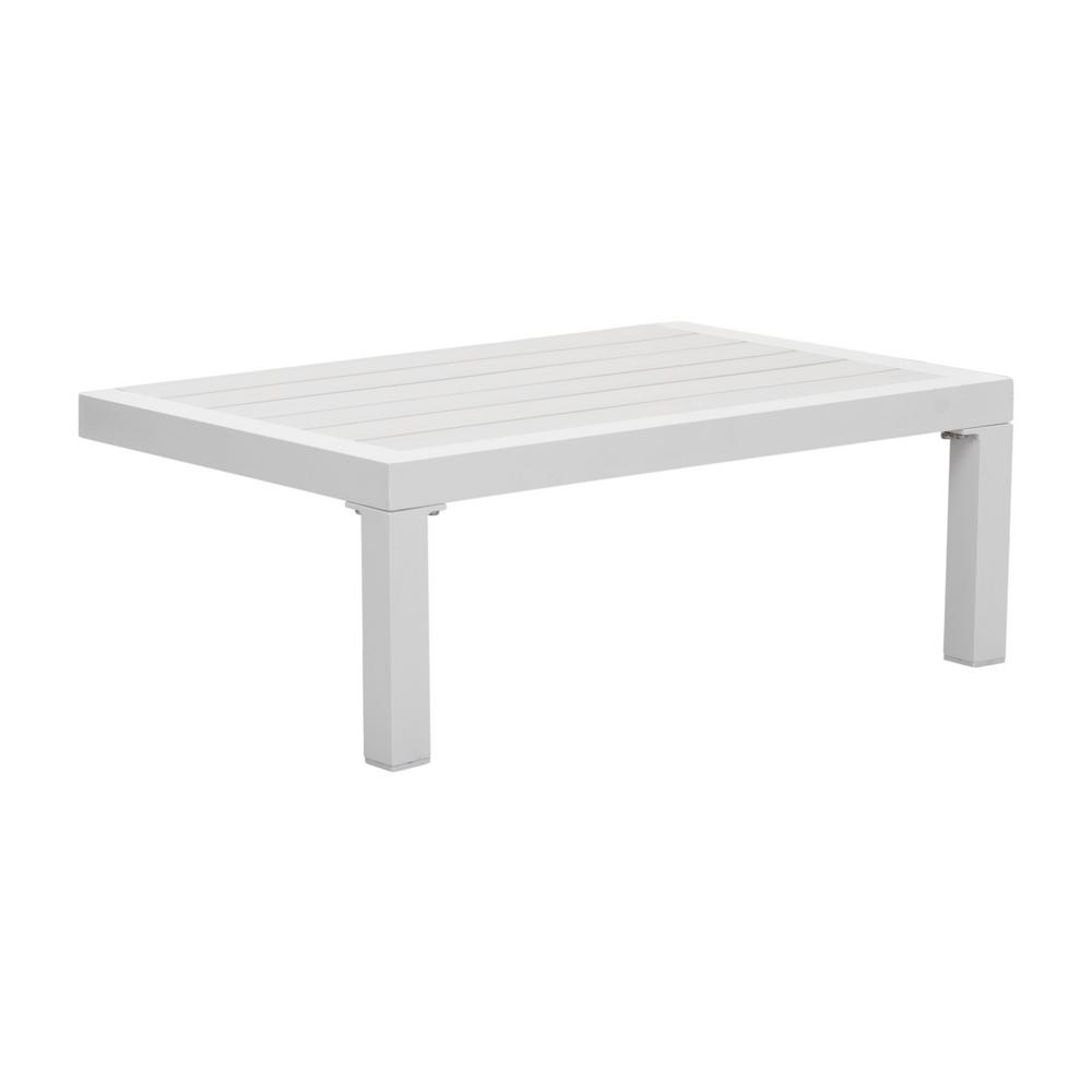 Rectangle - White - Aluminum - Patio Tables - Patio Furniture - The ...