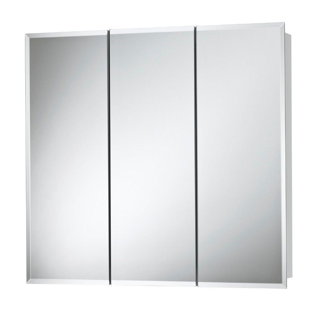 Jensen Horizon 36 In X 28 1 4 In X 5 1 4 In Frameless Surface Mount Bathroom Medicine Cabinet In White 255236x The Home Depot