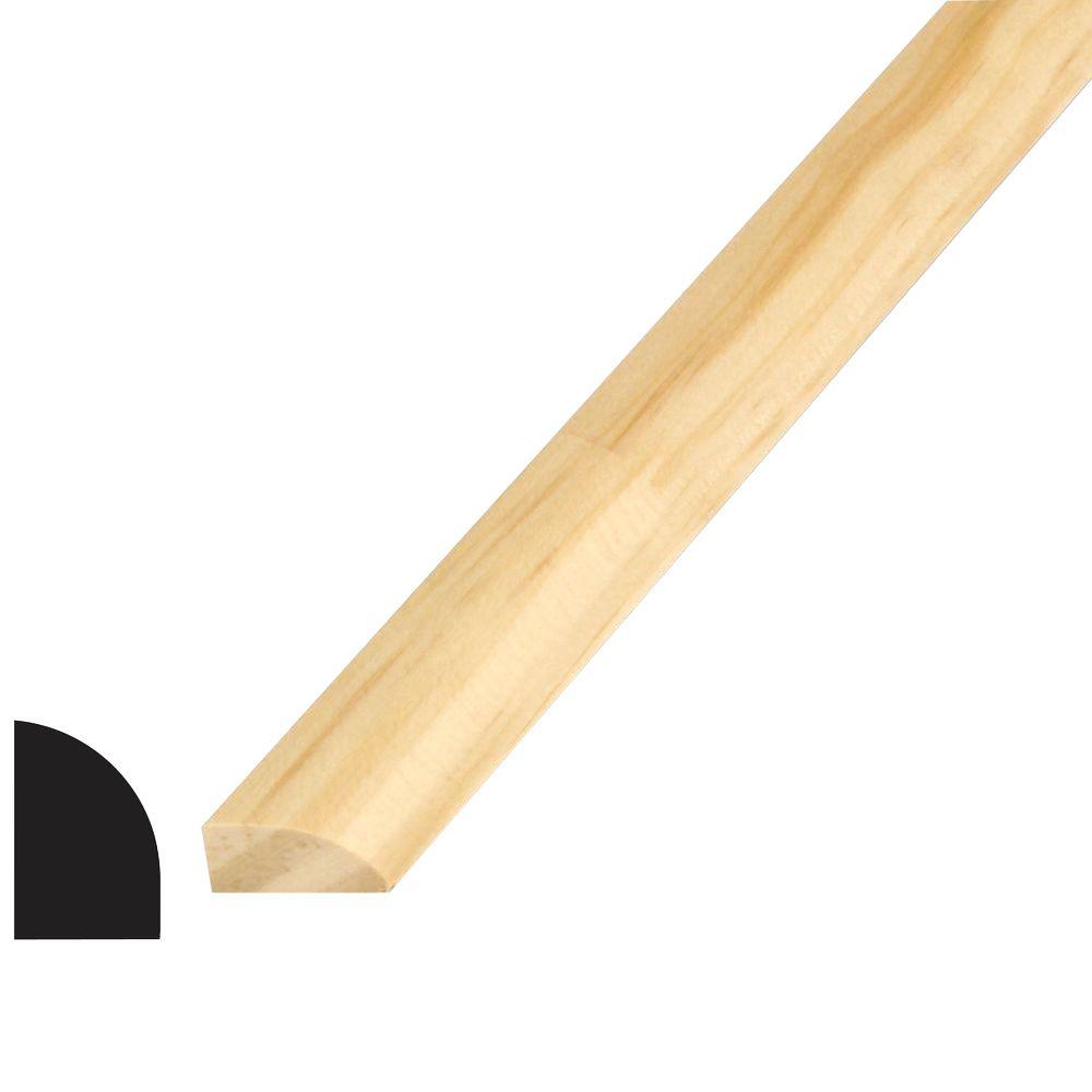 American Wood Moulding WM 126 1/2 in. x 3/4 in. Natural PreFinished