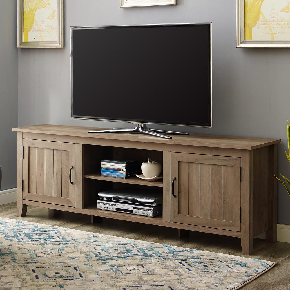 Farmhouse Tv Stands Living Room Furniture The Home Depot