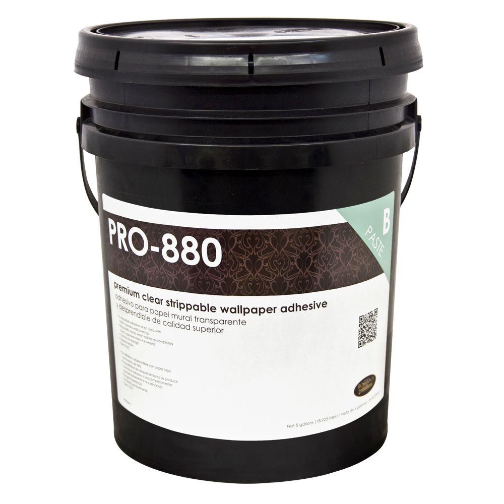 ROMAN PRO880 5 gal. Ultra Clear Premium Strippable Clear Adhesive
