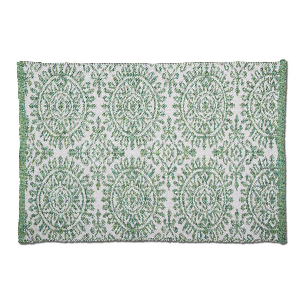 Tag Mandala Green 2 ft. x 3 ft. Rectangular Indoor/Outdoor Area Rug ...