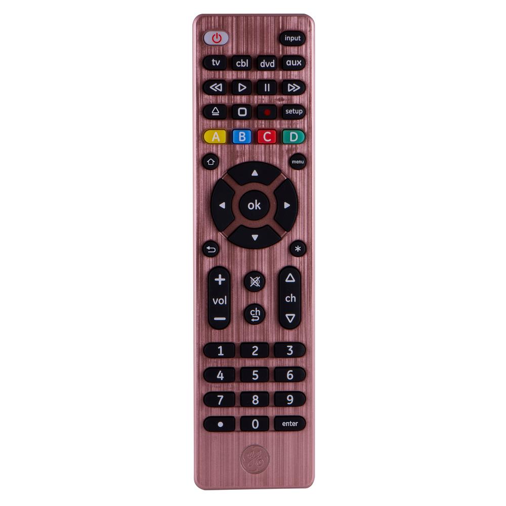 GE 4-Device Universal Remote Control, Rose