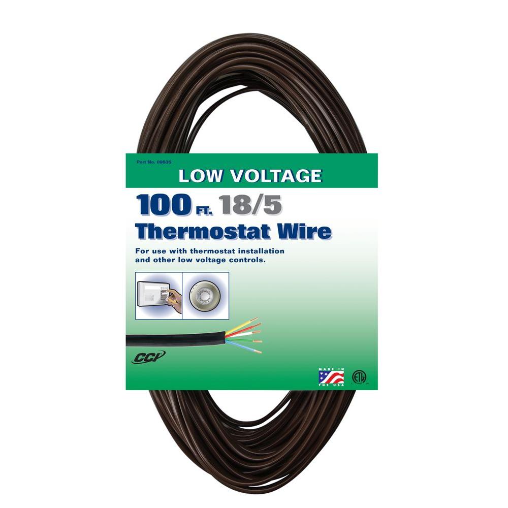 Southwire 250 ft. 18/8 Brown Solid Copper Thermostat wire-65676944 ...