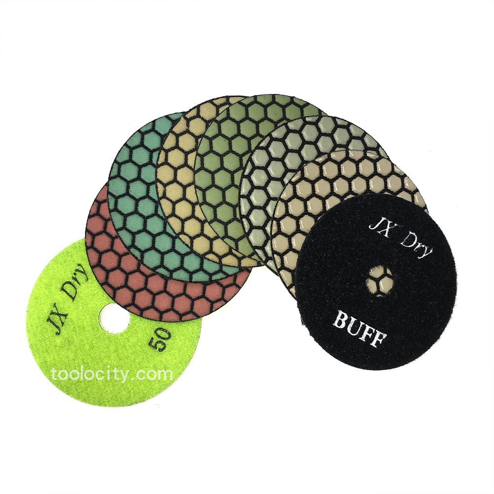 Black Buff 4/" Shine-Plus Dry Diamond Polishing Pad