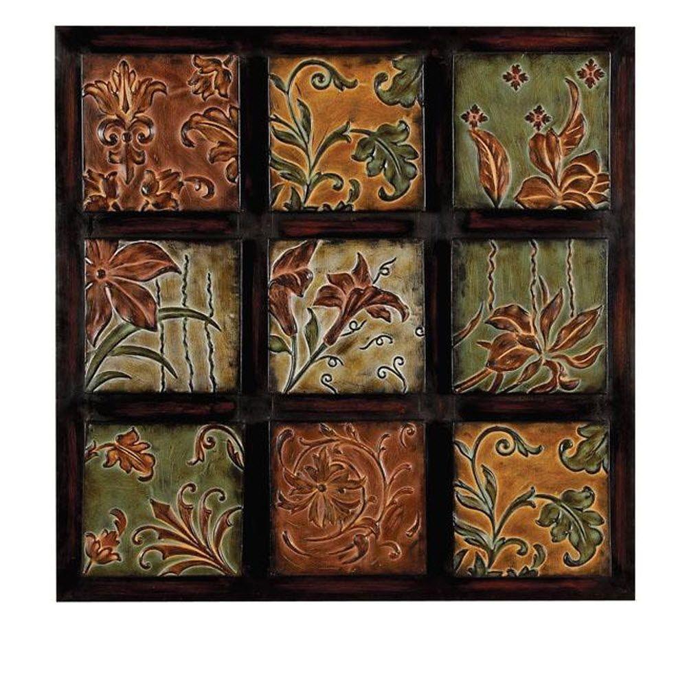 Home Decorators Collection 32 in. Multi-Colored Metal Wall Decor