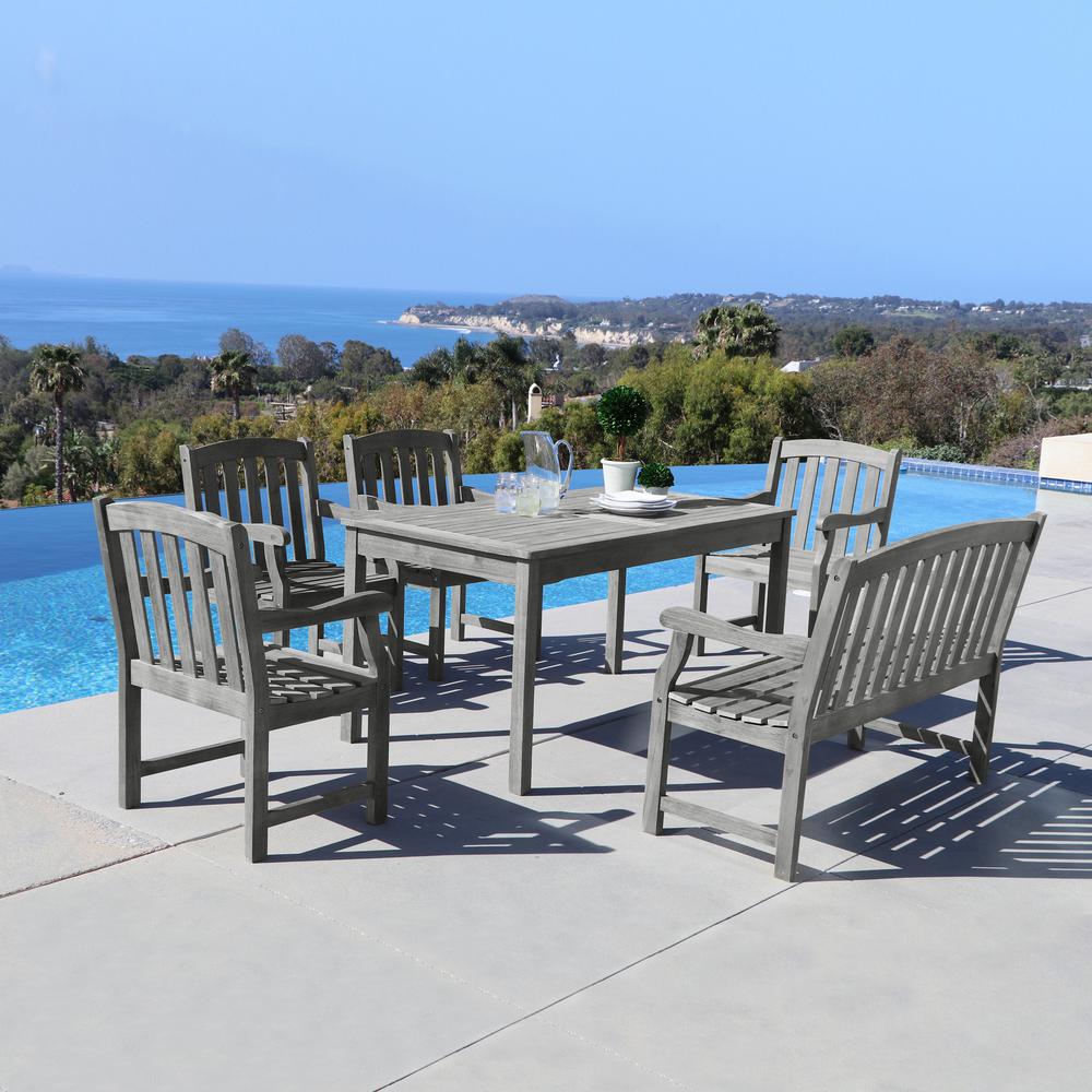 Bench Patio Dining Sets Furniture The Home Depot Renaissance