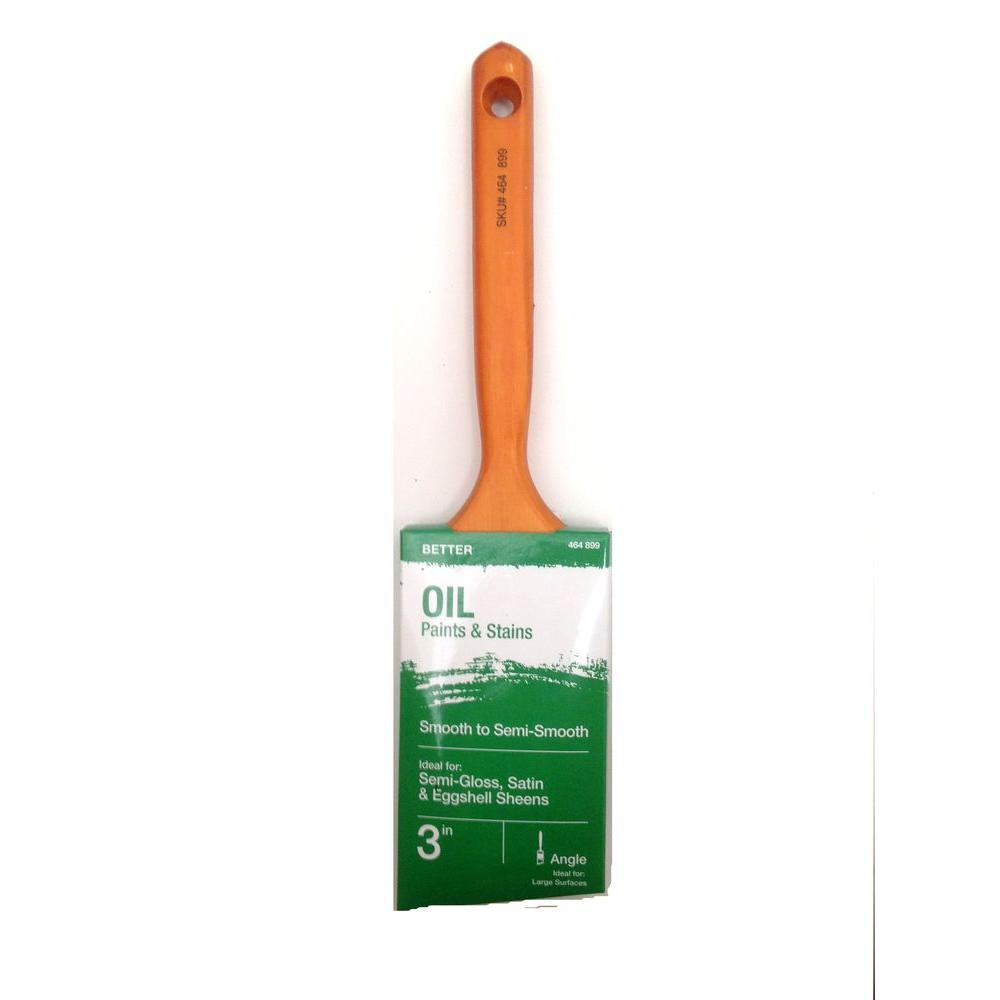 Better 3 In Angle Sash Oil Paint Brush Thd01310 The Home Depot Angle Sash Oil Paint Brush