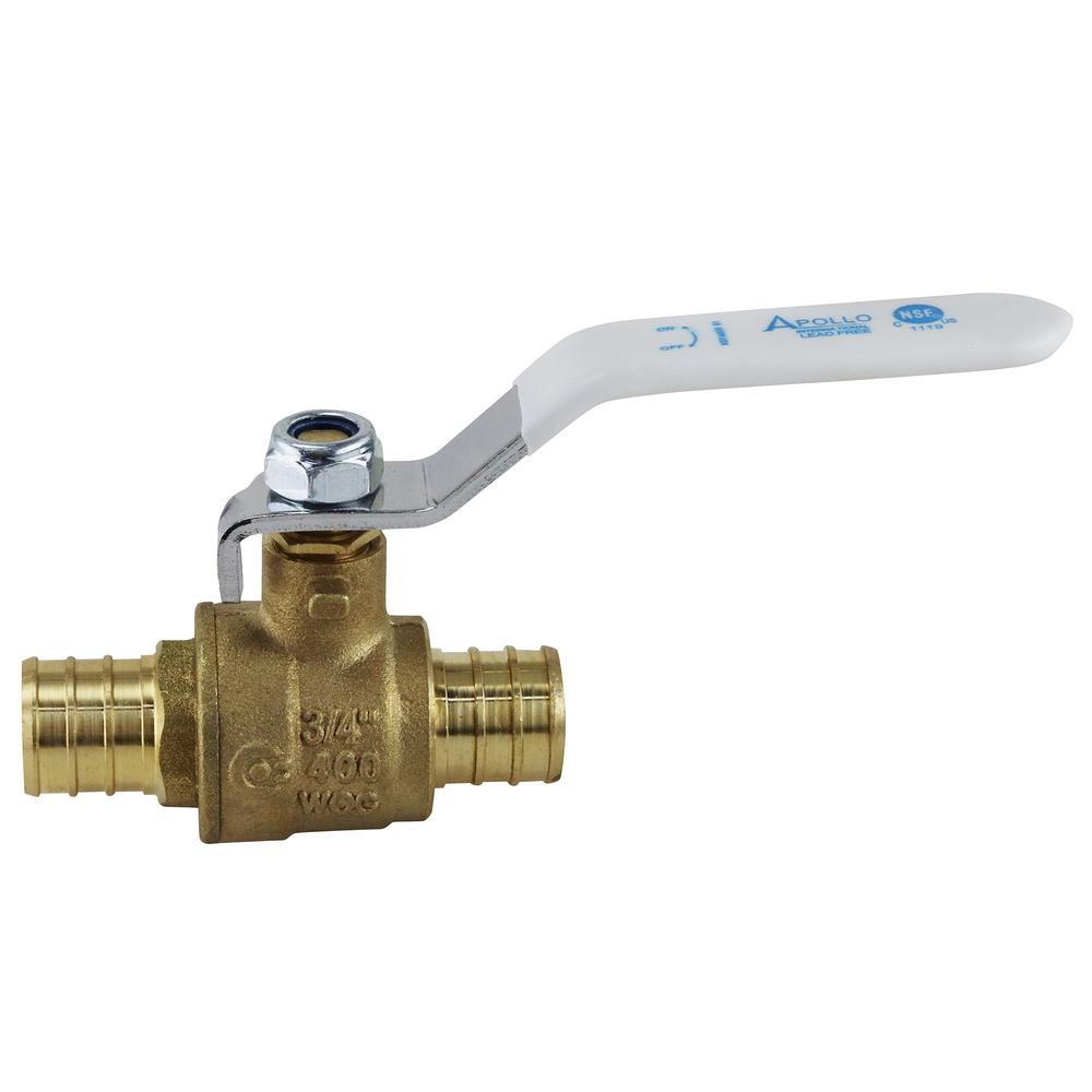 Apollo In Brass Pex Barb Ball Valve Apxv The Home Depot