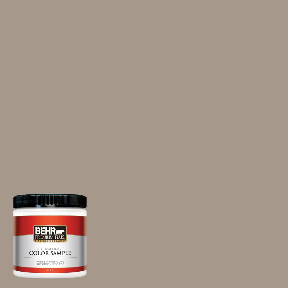 Behr Premium Plus 8 Oz Ppu5 07 Studio Taupe Flat Interior Exterior Ppu5 07 Studio Taupe Flat Interior Exterior