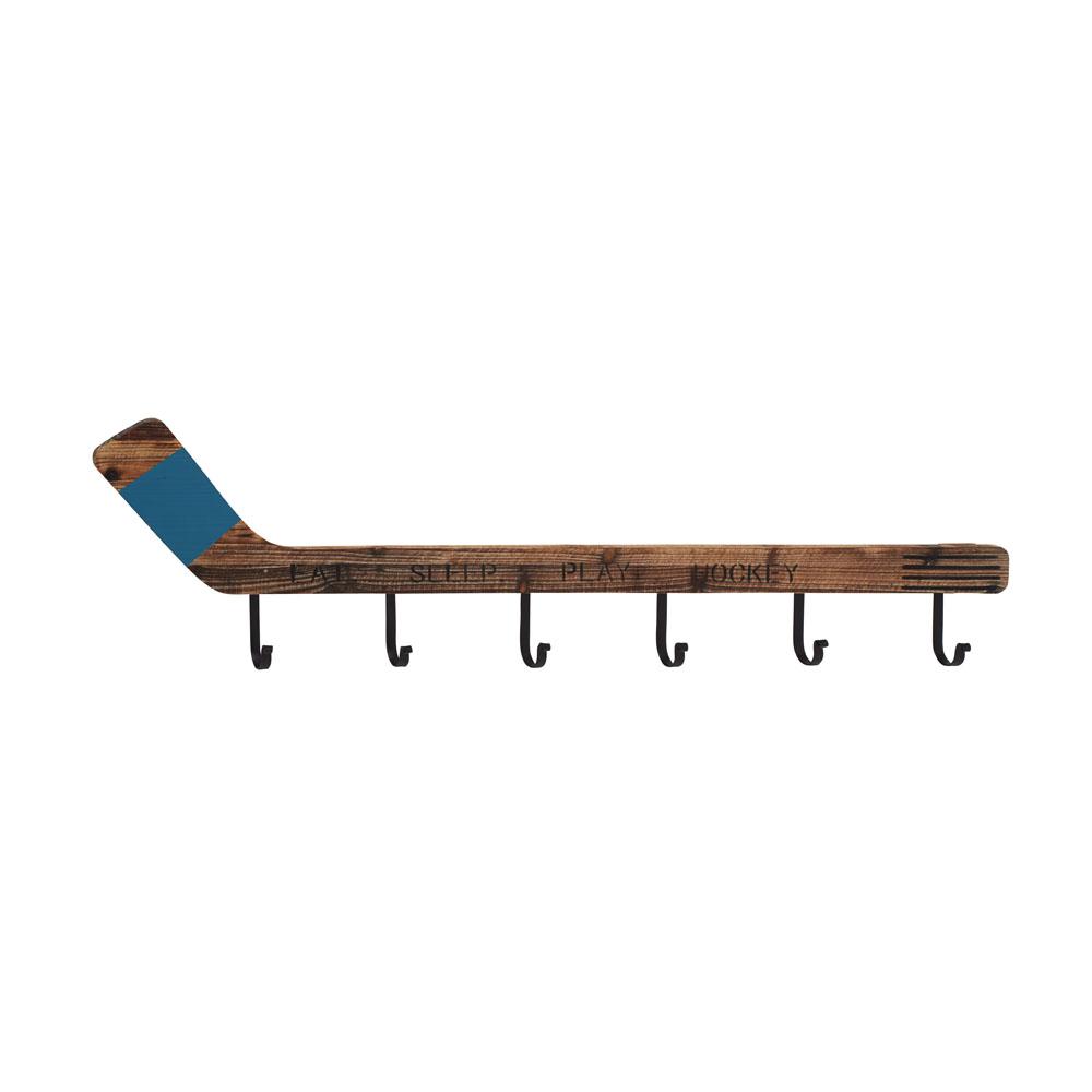 Litton Lane 40 In W X 11 In H Hockey Stick Wall Hook Rack In