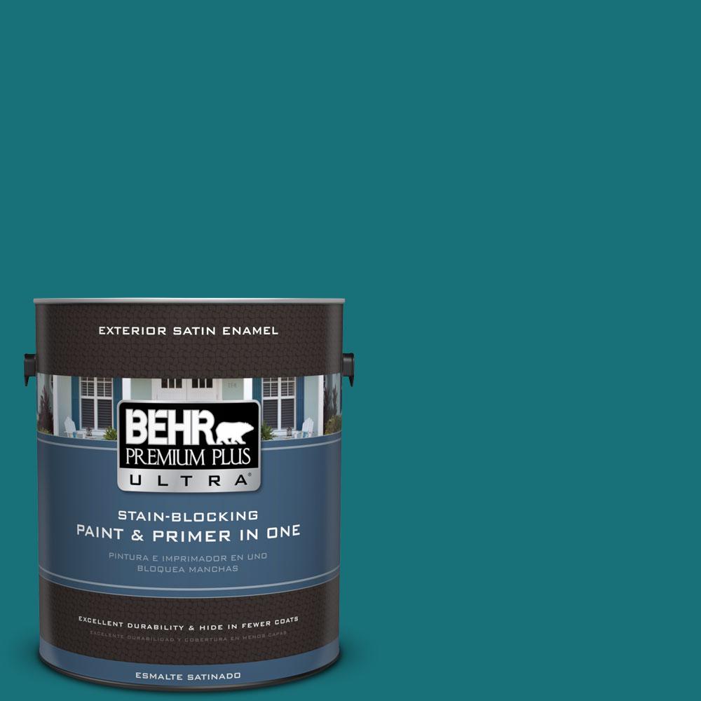 BEHR Premium Plus Ultra 1gal. 520D7 Mosaic Tile Satin Enamel