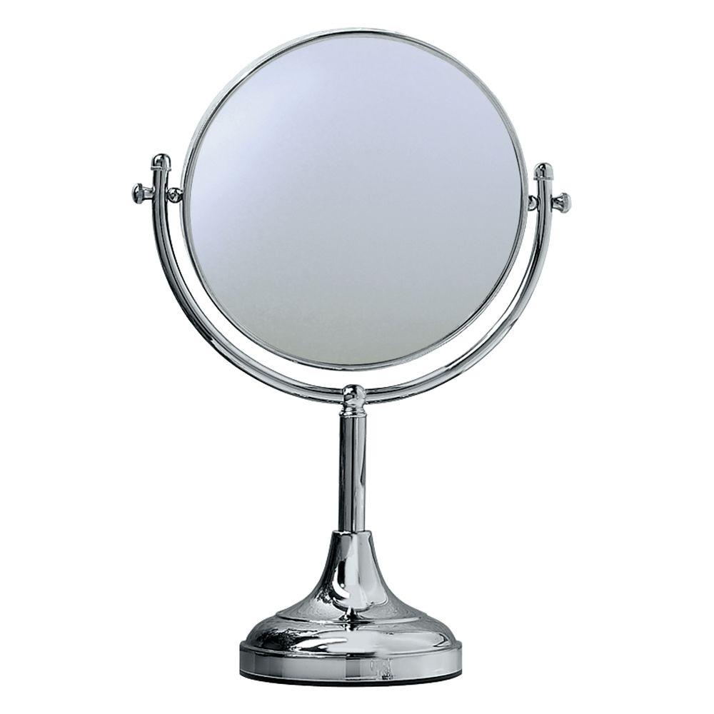 UPC 011296143883 product image for Gatco 8.75 in. L x 10.5 in. W Decorative Table Makeup Mirror, Grey | upcitemdb.com