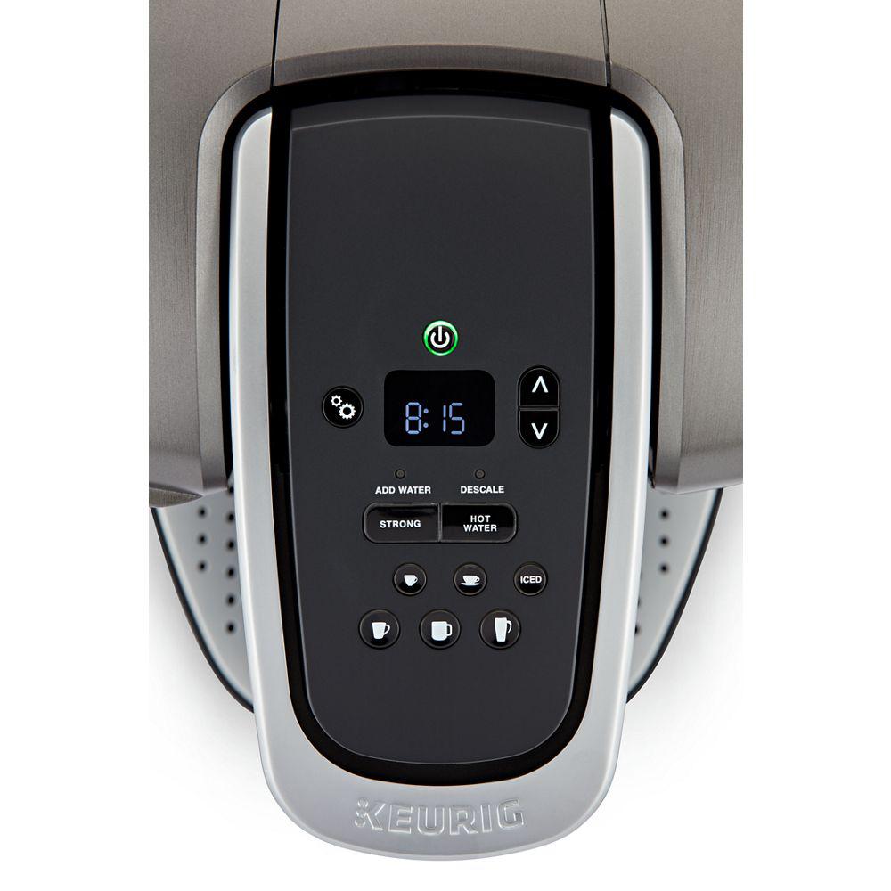 Keurig Green Mountain KElite Single Serve Coffee Maker in Brushed Slate 5000197490 The Home Depot