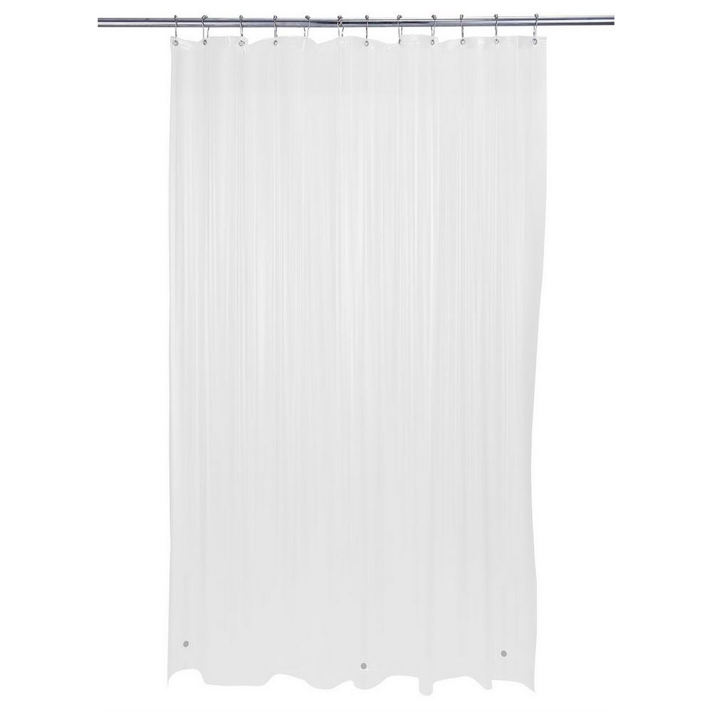 36x72 Inch Stall Size Shower Curtain Polyester Bathroom Rustproof Metal Water