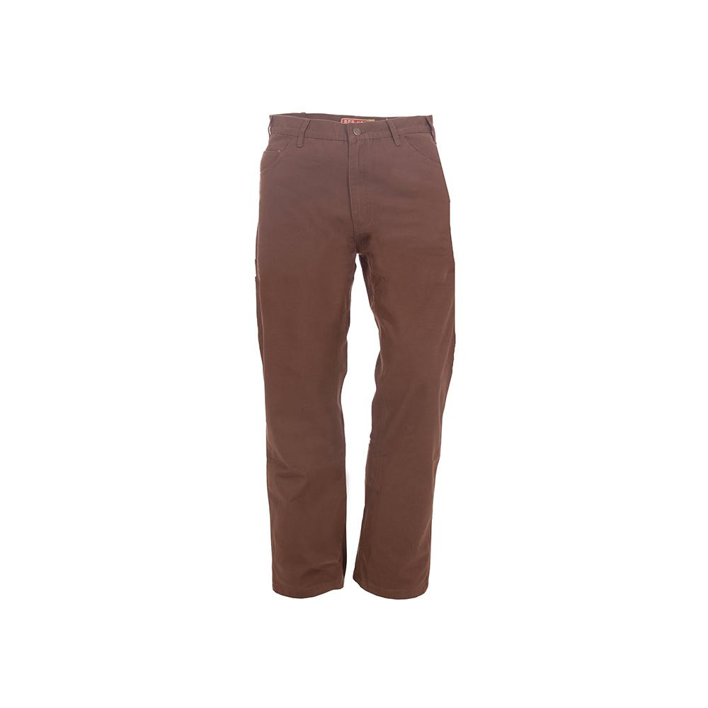 UPC 092021292533 product image for Berne Men's 36 in. x 30 in. Bark 100% Cotton Washed Duck Carpenter Pants, Brown | upcitemdb.com