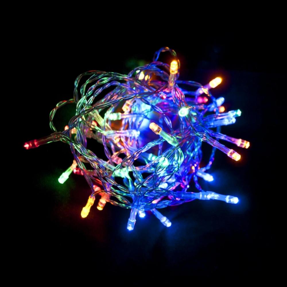 Aleko 10 Ft 30 Light Led Multi Color Battery Operated String