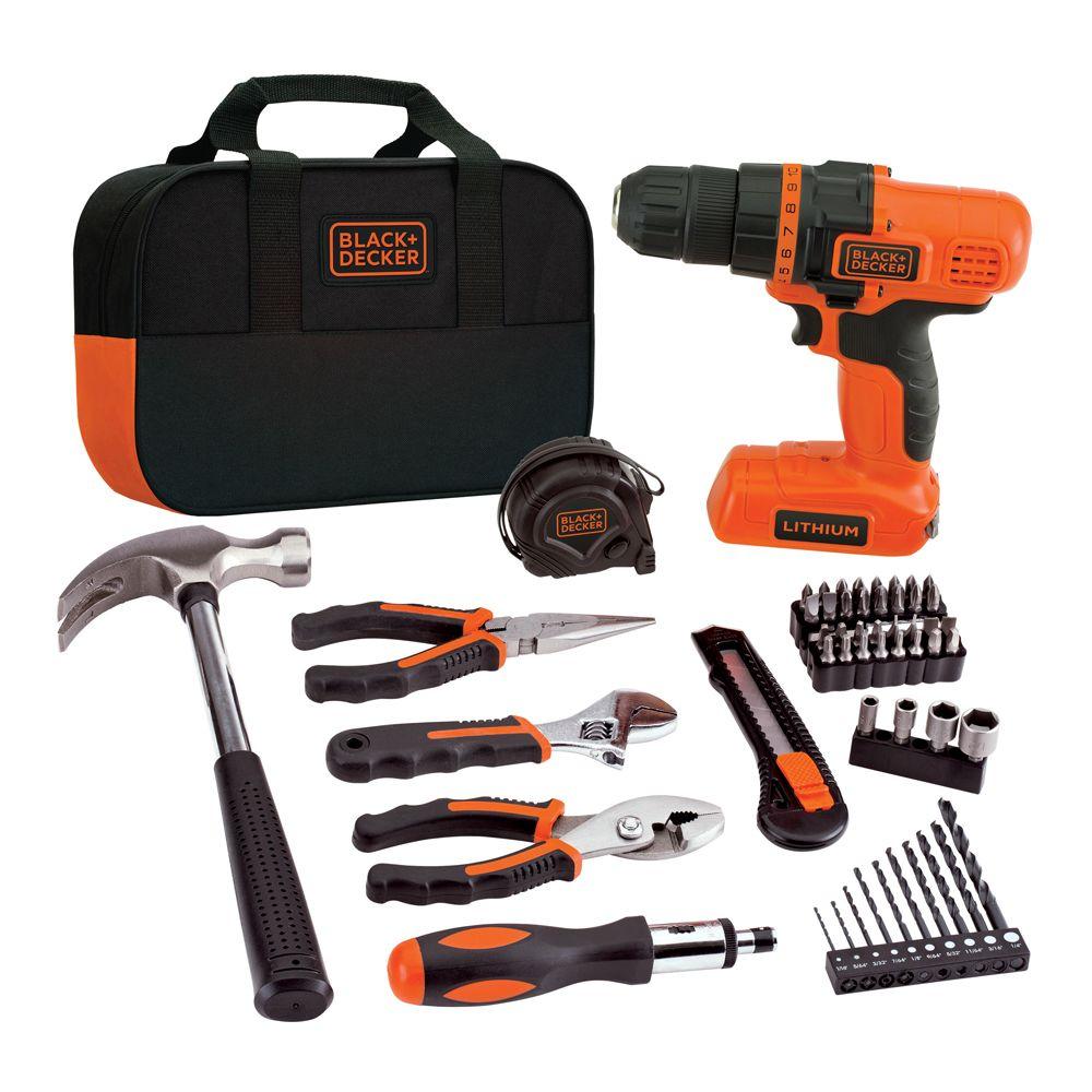 BLACK+DECKER 7.2Volt LithiumIon Cordless Drill and Project Kit