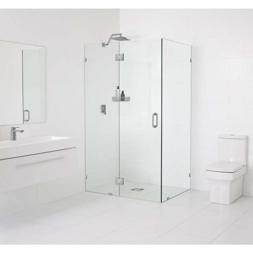 Glass Warehouse 38 In X 78 In X 38 In Frameless 90 Degree